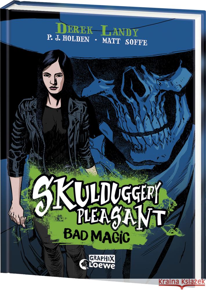 Skulduggery Pleasant (Graphic-Novel-Reihe, Band 1) - Bad Magic Landy, Derek 9783743218314 Loewe - książka