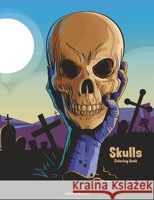 Skulls Coloring Book 1 Nick Snels 9781722012366 Createspace Independent Publishing Platform - książka