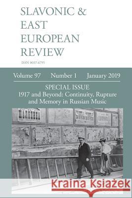 Slavonic & East European Review (97: 1) January 2019 Martyn Rady 9781781888964 Modern Humanities Research Association - książka