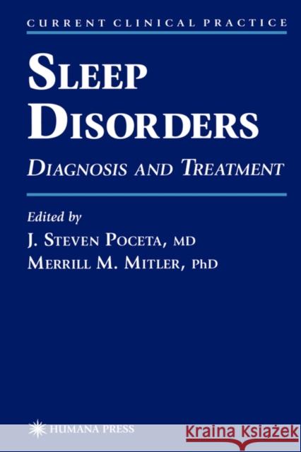 Sleep Disorders Poceta, J. Steven 9780896035270 Humana Press - książka