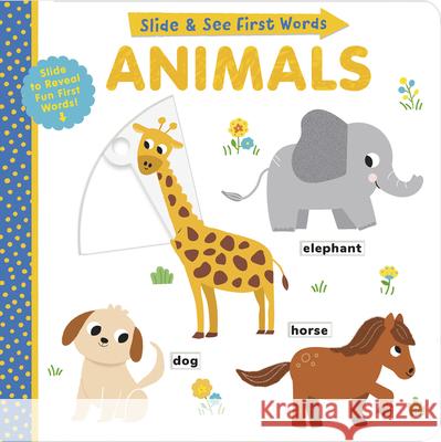 Slide and See First Words: Animals Helen Hughes, Isabel Aniel 9781664350403 Tiger Tales - książka