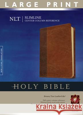 Slimline Center Column Reference Bible-NLT-Large Print Tyndale 9781414338514 Not Avail - książka