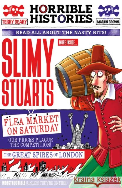 Slimy Stuarts (newspaper edition) Terry Deary 9780702319075 Scholastic - książka