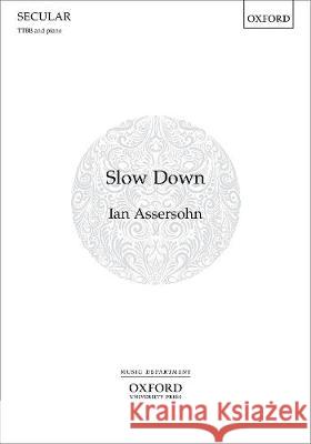 Slow Down Ian Assersohn   9780193532137 Oxford University Press - książka