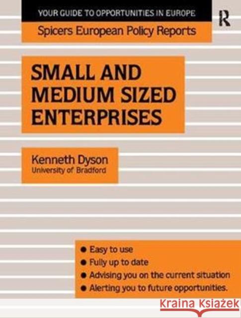 Small and Medium Sized Enterprises Kenneth Dyson 9781138419063 Routledge - książka