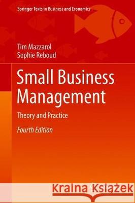 Small Business Management: Theory and Practice Mazzarol, Tim 9789811395086 Springer - książka