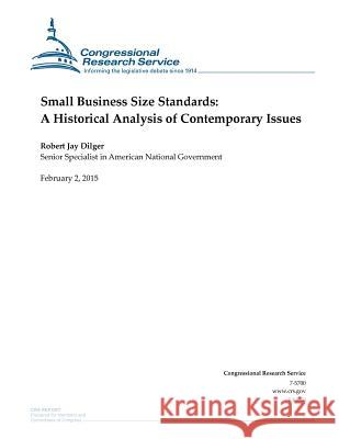 Small Business Size Standards: A Historical Analysis of Contemporary Issues Congressional Research Service 9781508432371 Createspace - książka