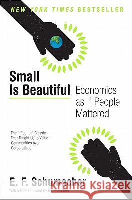 Small Is Beautiful: Economics as If People Mattered E. F. Schumacher 9780061997761 Harper Perennial - książka