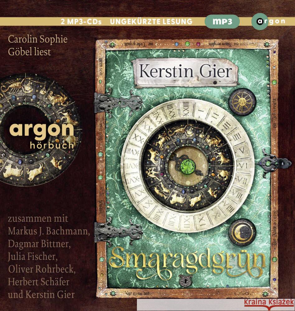 Smaragdgrün, 2 Audio-CD, 2 MP3 Gier, Kerstin 9783839843376 Argon Verlag - książka