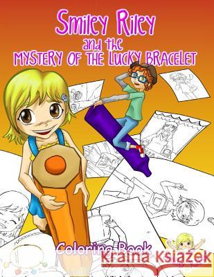 Smiley Riley and the Mystery of the Lucky Bracelet Coloring Book Katie McLaren Rafael Domingos 9780987577344 Hugoboo Ink - książka