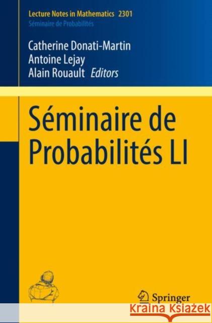 Séminaire de Probabilités Li Donati-Martin, Catherine 9783030964085 Springer International Publishing - książka