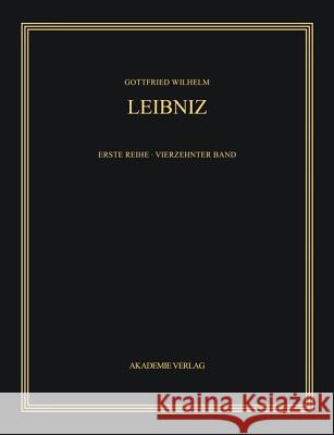 Sämtliche Schriften und Briefe, BAND 14, Mai - Dezember 1697 Utermöhlen, Gerda 9783050019536 Akademie Verlag - książka
