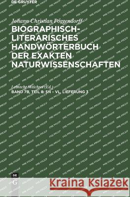 Sn - VL, Lieferung 3 Lebrecht Weichsel, No Contributor 9783112646632 De Gruyter - książka