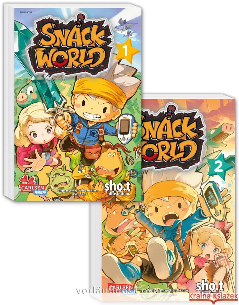 Snack World Komplettpack 1-2 Level-5, sho.t 9783551021403 Carlsen Manga - książka