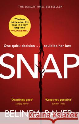 Snap: The astonishing Sunday Times bestseller and BBC Between the Covers Book Club pick Belinda Bauer 9781784160852 Transworld Publishers Ltd - książka