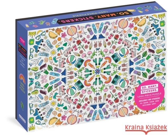 So. Many. Stickers. 1,000-Piece Puzzle: A Puzzle for Sticker Lovers: Includes 100 Stickers to Make Your Own Sticker Art Pipsticks(r)+Workman(r) 9781523515226 Workman Publishing - książka