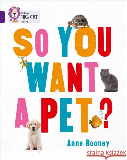 So You Want A Pet?: Band 08/Purple Anne Rooney 9780007591169 HarperCollins Publishers - książka