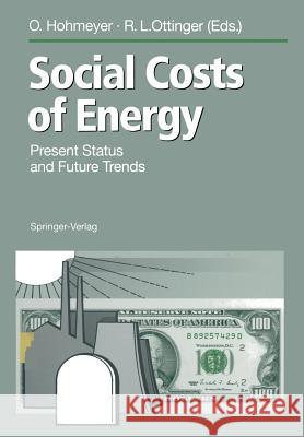 Social Costs of Energy: Present Status and Future Trends Hohmeyer, Olav 9783642851223 Springer - książka