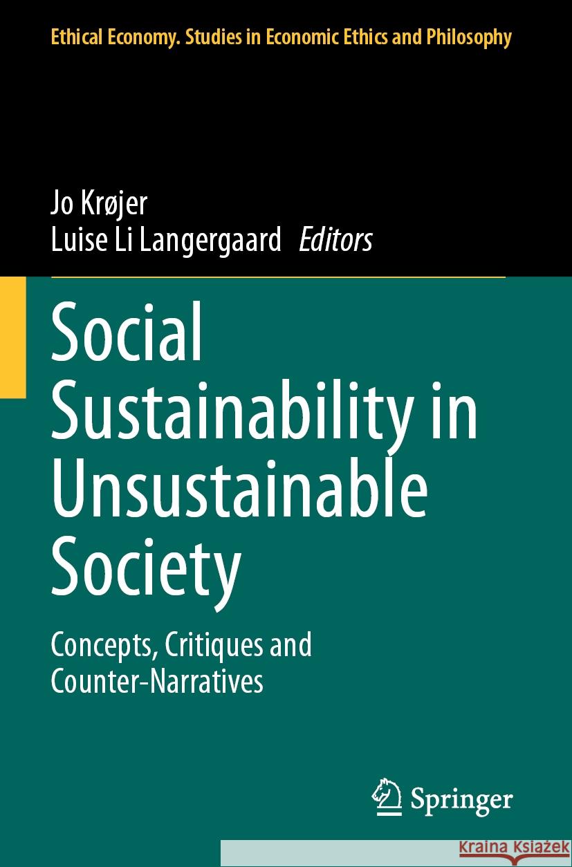 Social Sustainability in Unsustainable Society  9783031513688 Springer - książka