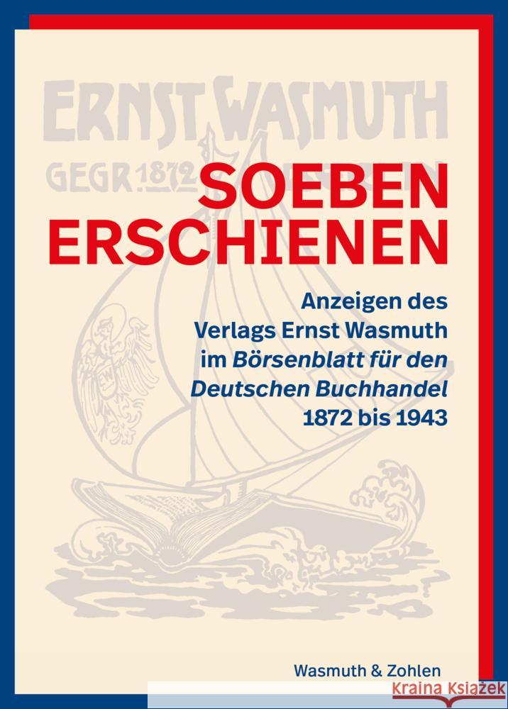 Soeben erschienen Jäger, Roland 9783803034243 Wasmuth & Zohlen - książka