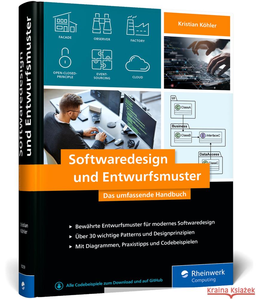 Softwaredesign und Entwurfsmuster Köhler, Kristian 9783367102594 Rheinwerk Computing - książka
