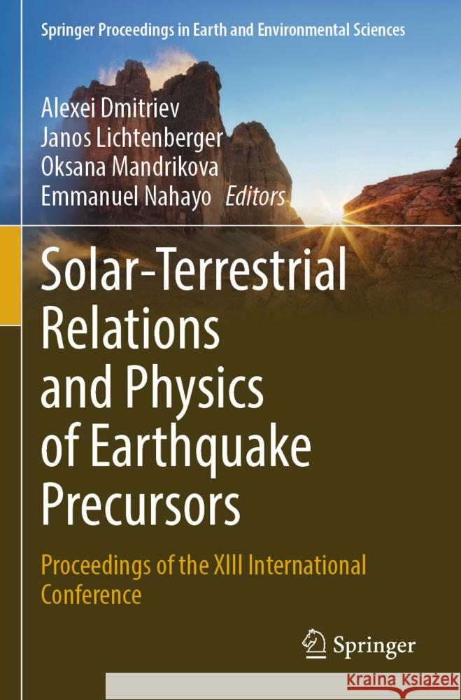 Solar-Terrestrial Relations and Physics of Earthquake Precursors  9783031502507 Springer - książka