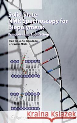 Solid State NMR Spectroscopy for Biopolymers: Principles and Applications Saitô, Hazime 9781402043024 Springer - książka