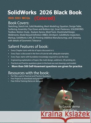 SolidWorks 2026 Black Book: (Colored) Gaurav Verma Matt Weber 9781774591994 Cadcamcae Works - książka