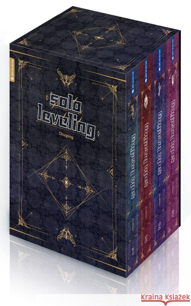 Solo Leveling Roman 01 - 04 mit Box, m. 4 Beilage, 4 Teile Chugong 9783753904771 Altraverse - książka
