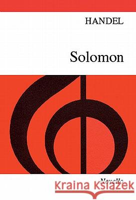 Solomon HWV 67 (Oratorio 3 Acts) George Frideric Handel 9780853605188 Novello & Co Ltd - książka
