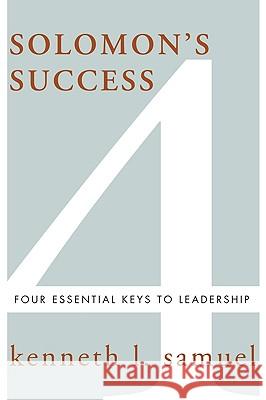 Solomon's Success Kenneth Samuel 9781608991853 Wipf & Stock Publishers - książka