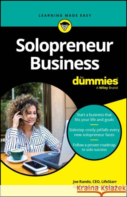 Solopreneur Business for Dummies Carly Ries 9781394324675 For Dummies - książka