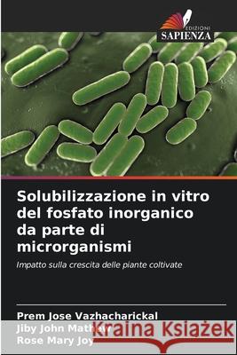 Solubilizzazione in vitro del fosfato inorganico da parte di microrganismi Vazhacharickal, Prem Jose, Mathew, Jiby John, Joy, Rose Mary 9786208861001 Edizioni Sapienza - książka