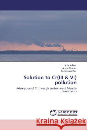 Solution to Cr(III & VI) pollution Aslam, Nida, Shoaib, Amna, Akhtar, Sundus 9783848492732 LAP Lambert Academic Publishing - książka