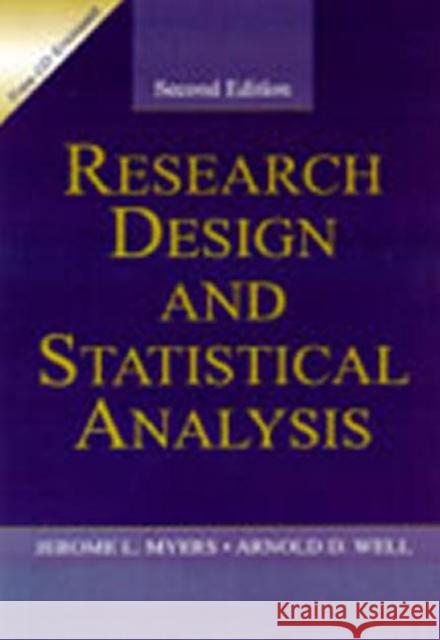 SOLUTIONS MANUAL to Accompany Research Design and Statistical Analysis 2/e Jerome L. Myers Arnold D. Well  9780805844382 Psychology Press - książka