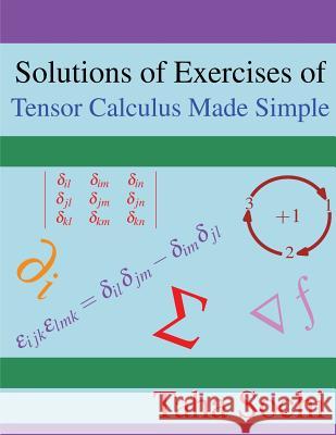 Solutions of Exercises of Tensor Calculus Made Simple Taha Sochi 9781979870702 Createspace Independent Publishing Platform - książka