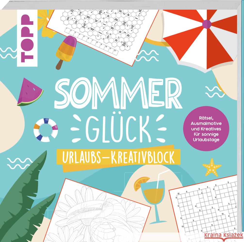 Sommerglück - Urlaubs-Kreativblock frechverlag 9783735881809 Frech - książka