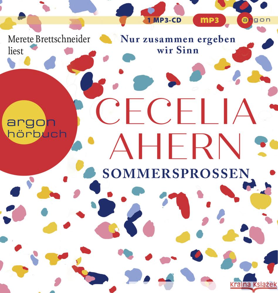 Sommersprossen - Nur zusammen ergeben wir Sinn, 1 Audio-CD, 1 MP3 Ahern, Cecelia 9783839819036 Argon Verlag - książka
