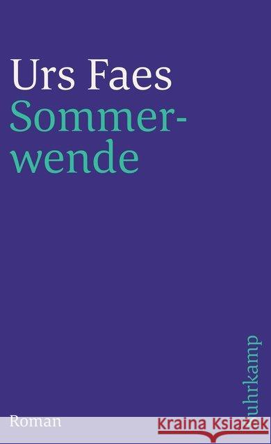 Sommerwende : Roman Faes, Urs 9783518384220 Suhrkamp - książka