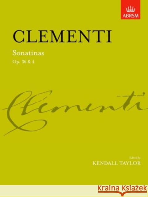 Sonatinas, complete Op. 36 & Op. 4 Muzio Clementi 9781854720863  - książka