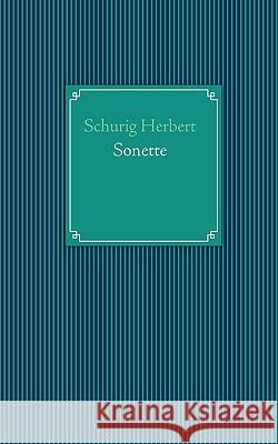 Sonette Herbert Schurig 9783833494925 Books on Demand - książka
