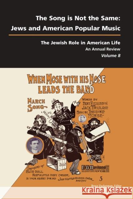 Song Is Not the Same: Jews and American Popular Music Kun, Josh 9781557535863 Purdue University Press - książka