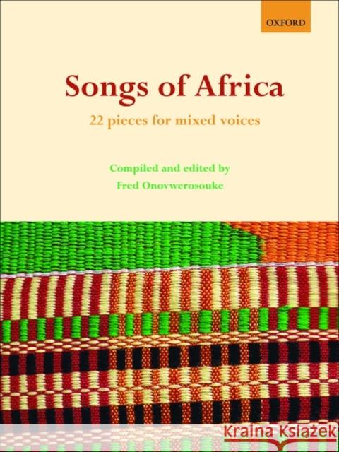 Songs of Africa : 22 pieces for mixed voices  9780193804654 Oxford University Press - książka