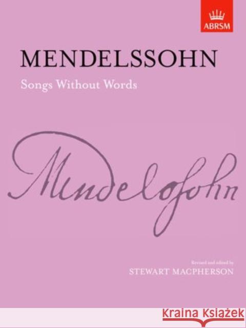 Songs without Words : (Lieder ohne Worte)  9781854720689 Associated Board of the Royal Schools of Musi - książka