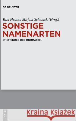 Sonstige Namenarten Heuser, Rita 9783110544756 Walter de Gruyter - książka