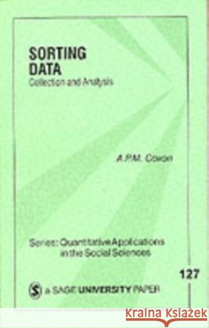 Sorting Data: Collection and Analysis Coxon 9780803972377 Sage Publications - książka