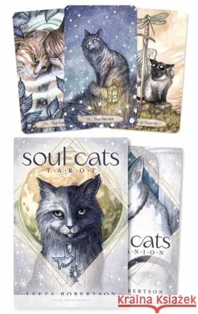 Soul Cats Tarot Leeza Robertson Adam Oehlers 9780738767826 Llewellyn Publications - książka