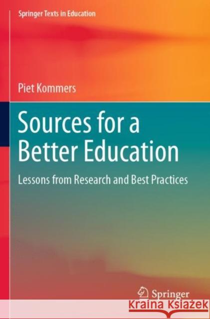 Sources for a Better Education Piet Kommers 9783030889050 Springer Nature Switzerland AG - książka