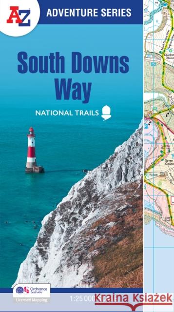 South Downs Way: With Ordnance Survey Mapping A-Z Maps 9780008727727 HarperCollins Publishers - książka