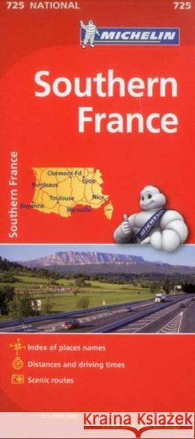 Southern France - Michelin National Map 725 Michelin 9782067171213 Michelin Editions des Voyages - książka